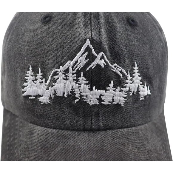 Cotton Mountain Trees Hat Unisex Adjustable Outdoor Camping Hiking Cap main image 5